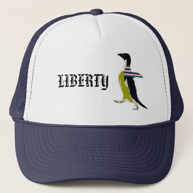 Gorra De Camionero Pingüino de la libertad (Anverso)