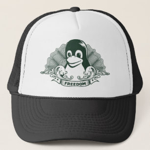 Gorra De Camionero Pingüino de Tux - (Linux, Open Source, Copyleft,