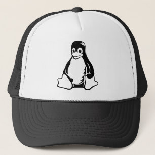 Gorra De Camionero Pingüino de Tux - (Linux, Open Source, Copyleft,