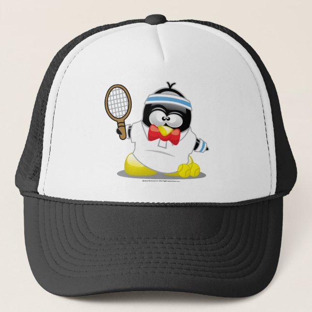 Gorra De Camionero Pingüino del tenis (Anverso)