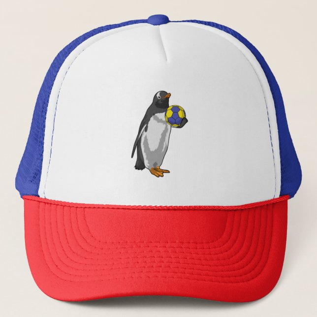 Gorra De Camionero Pingüino en deportes de balonmano (Anverso)
