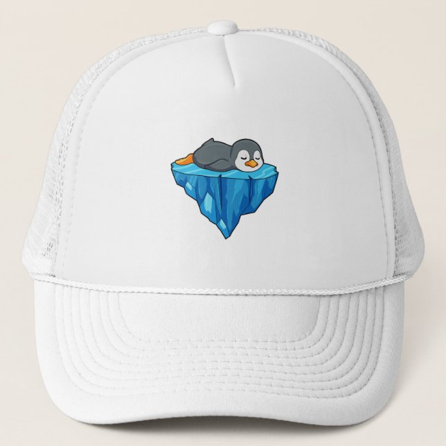 Gorra De Camionero Pingüino en la flota de hielo (Anverso)