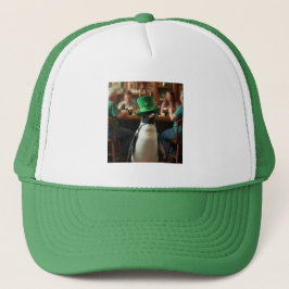Gorra De Camionero Pingüino en la tapa del pub