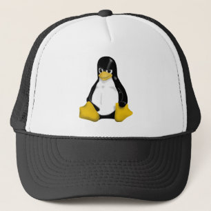 GORRA DE CAMIONERO PINGÜINO ENOJADO DE LINUX TUX