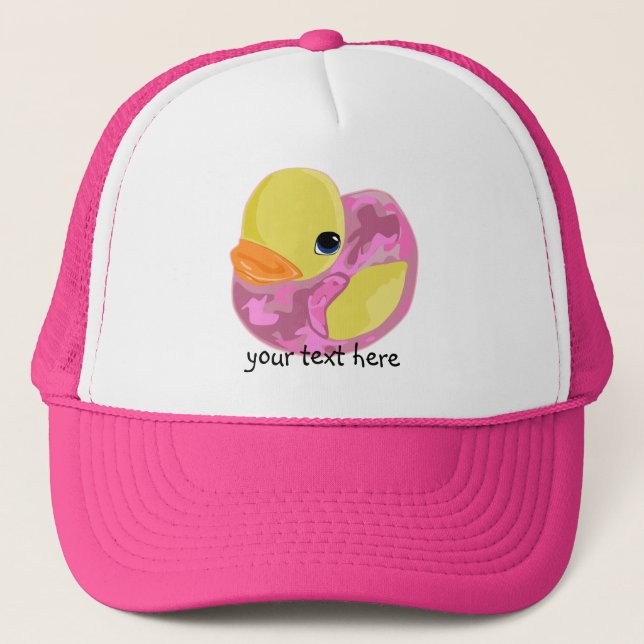 Gorra De Camionero Pink Camo Ducky (Anverso)