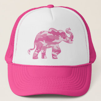 Gorra De Camionero Pink-Camoflauge-Elephant