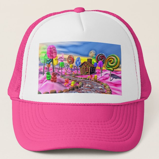Gorra De Camionero Pink Candyland (Anverso)