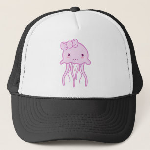 Gorra De Camionero Pink Cute Jellyfish