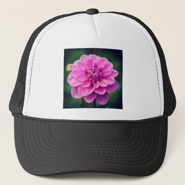 Gorra De Camionero Pink Dahlia (Anverso)