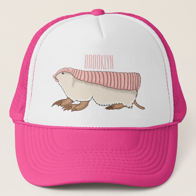 Gorra De Camionero Pink fairy armadillo cartoon illustration  (Anverso)