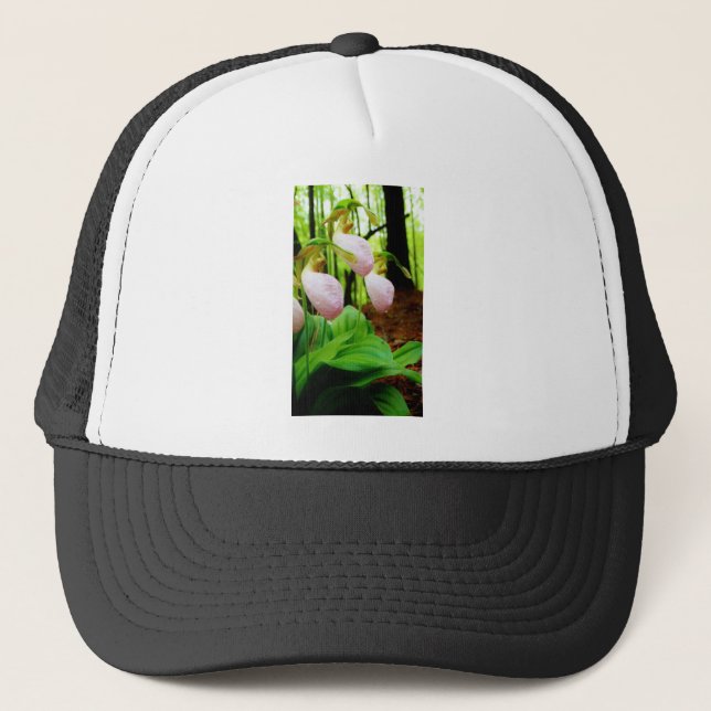 Gorra De Camionero Pink Lady Slipper Wild Orchid (Anverso)