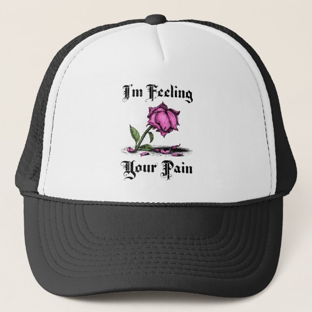 Gorra De Camionero Pink Rose in Despair (Anverso)