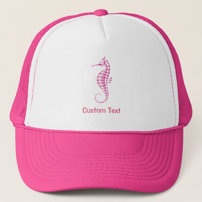 Gorra De Camionero Pink Seahorse (Anverso)