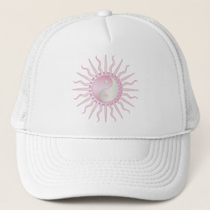 Gorra De Camionero Pink Starburst Yin Yang