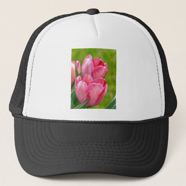 Gorra De Camionero Pink Tulips (Anverso)