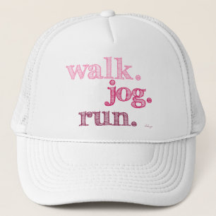 Gorra De Camionero PINK WALK JOG RUN (fuente SHADED)