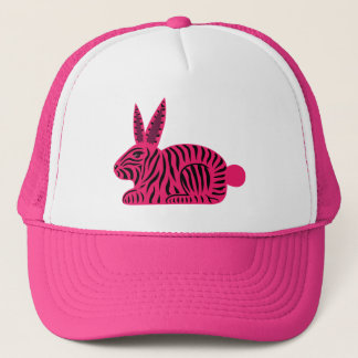 Gorra De Camionero Pink Zebra Rabbit