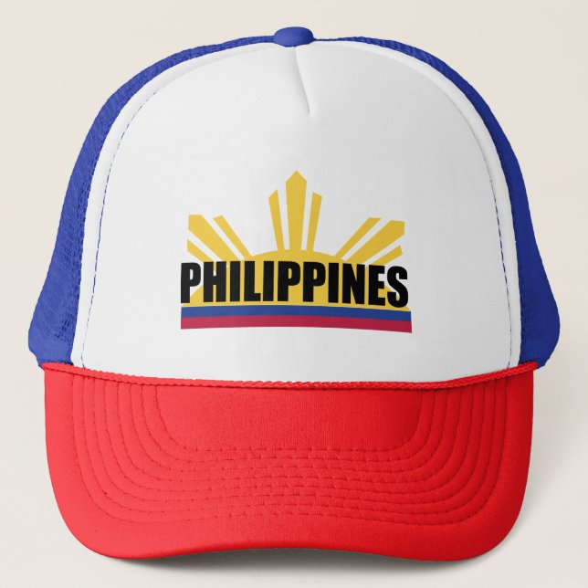 Gorra De Camionero PinoyDesigns "Philippines" Trucker Hat (Anverso)