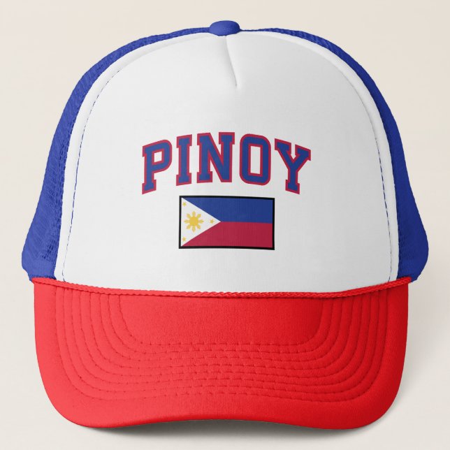 Gorra De Camionero PinoyDesigns "Pinoy" Trucker Hat (Anverso)
