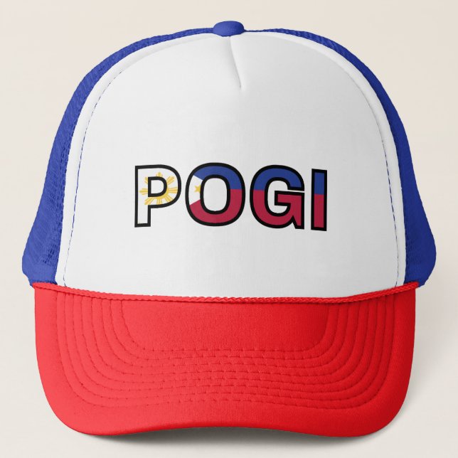 Gorra De Camionero PinoyDesigns "POGI" Trucker Hat (Anverso)
