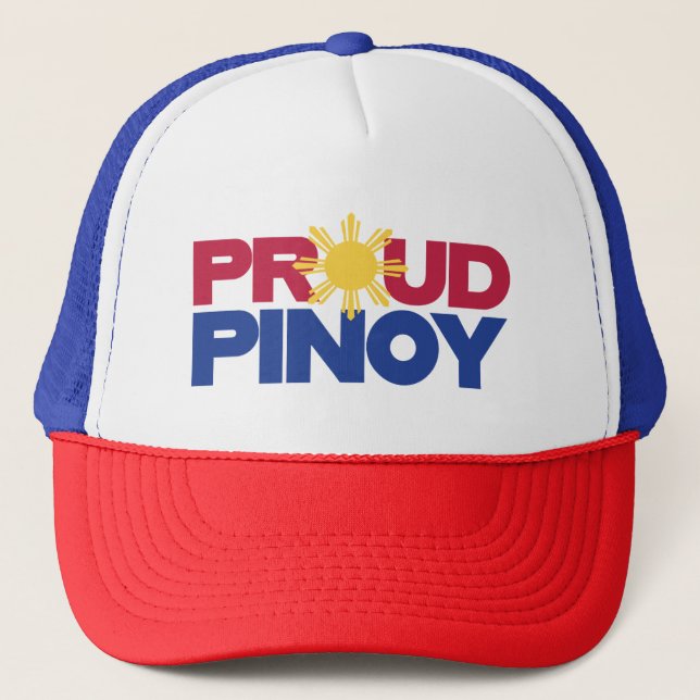 Gorra De Camionero PinoyDesigns "Proud Pinoy" Trucker Hat (Anverso)
