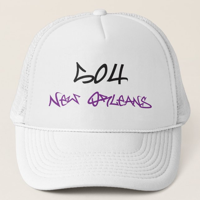 GORRA DE CAMIONERO PINTADA DE 504 NEW ORLEANS (Anverso)