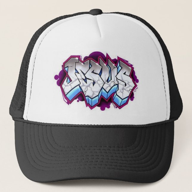 Gorra De Camionero pintada de Jesús (Anverso)