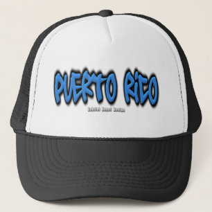 Gorra De Camionero Pintada de Puerto Rico