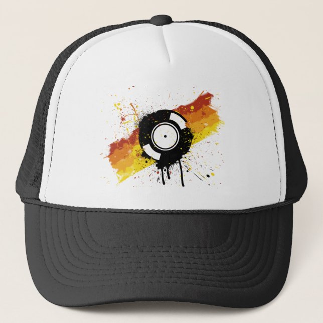 Gorra De Camionero Pintada del vinilo (Anverso)