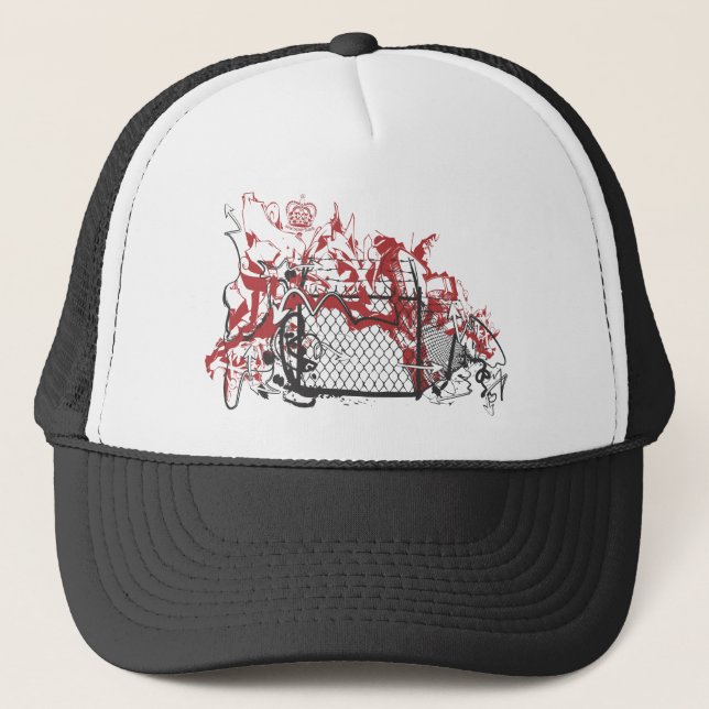 Gorra De Camionero Pintada fresca Fence.ai (Anverso)