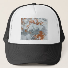 Gorra De Camionero Pintado Acrílico De Cobre Gris Resumen Fondo