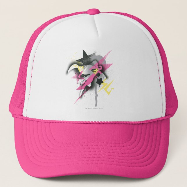 Gorra De Camionero Pintado de pulverización superchica (Anverso)