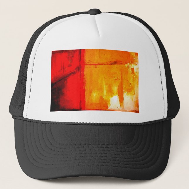 Gorra De Camionero Pintura abstracta moderna (Anverso)