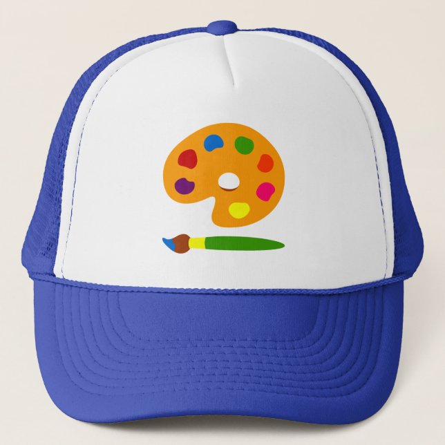 Gorra De Camionero Pintura de arte de paleta (Anverso)