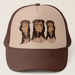 Gorra De Camionero Pintura de arte popular de la corona de Jesucristo