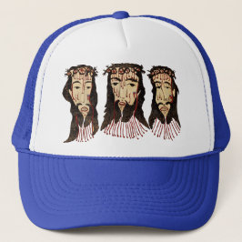 Gorra De Camionero Pintura de arte popular de la corona de Jesucristo