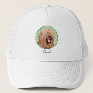 Gorra De Camionero Pintura de Briard - Arte de Perro Original Lindo