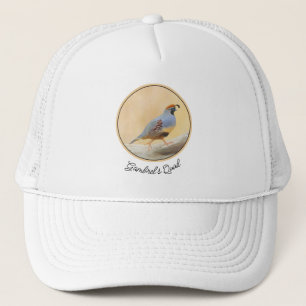 Gorra De Camionero Pintura de codorniz de gambrel original arte de av