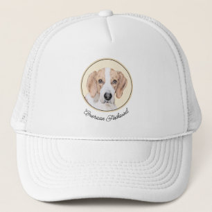 Gorra De Camionero Pintura de Foxhound estadounidense - Arte de Perro