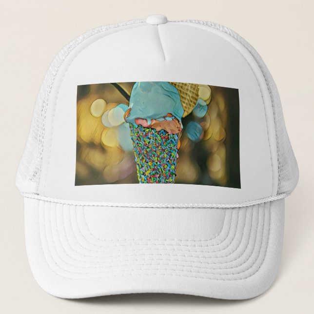 Gorra De Camionero Pintura de helados de época (Anverso)