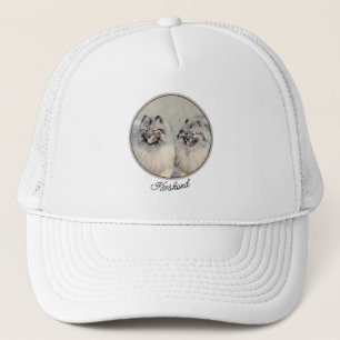 Gorra De Camionero Pintura de Keeshond Brothers - Arte Perro Original