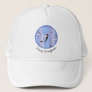 Gorra De Camionero Pintura de pájaro lechoso - Arte original de pájar
