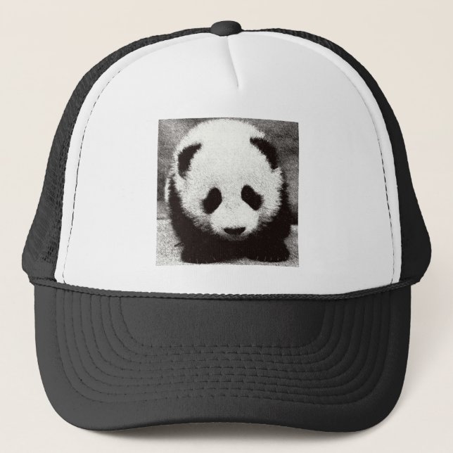Gorra De Camionero Pintura de Panda (Anverso)
