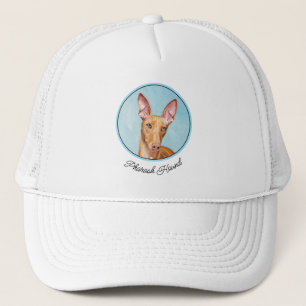 Gorra De Camionero Pintura de paro del faraón - Arte de perro origina
