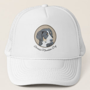 Gorra De Camionero Pintura de perro de montaña de Bernese - Arte de p