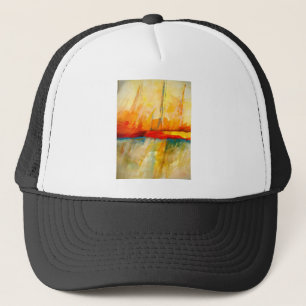 Gorra De Camionero Pintura expresionista abstracta moderna