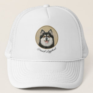 Gorra De Camionero Pintura finlandesa de Lapphund - Arte de Perro ori