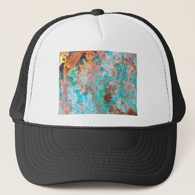 Gorra De Camionero Pintura floral (Anverso)