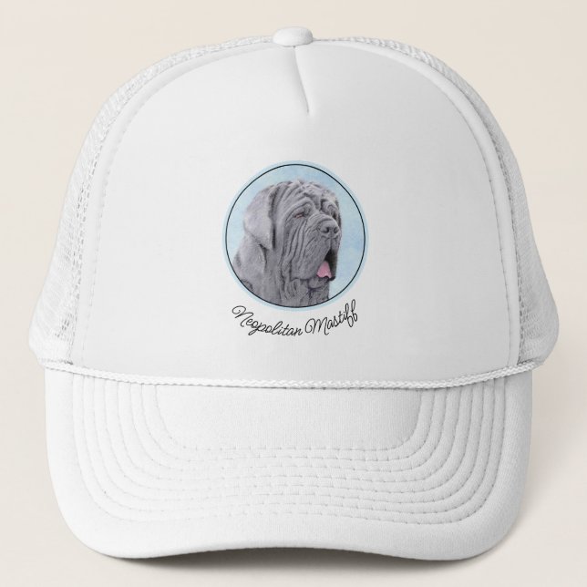 Gorra De Camionero Pintura Neopolitana de Mastiff - Arte Perro Origin (Anverso)