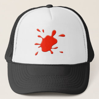 Gorra De Camionero Pintura roja Splodge